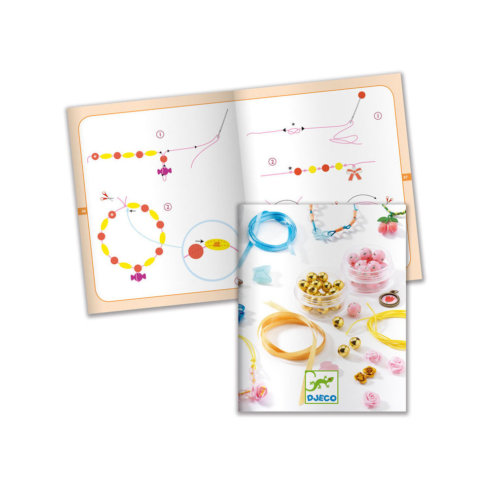 Djeco Pearls Flowers Beads Kids/Children DIY Craft Kit 7y+