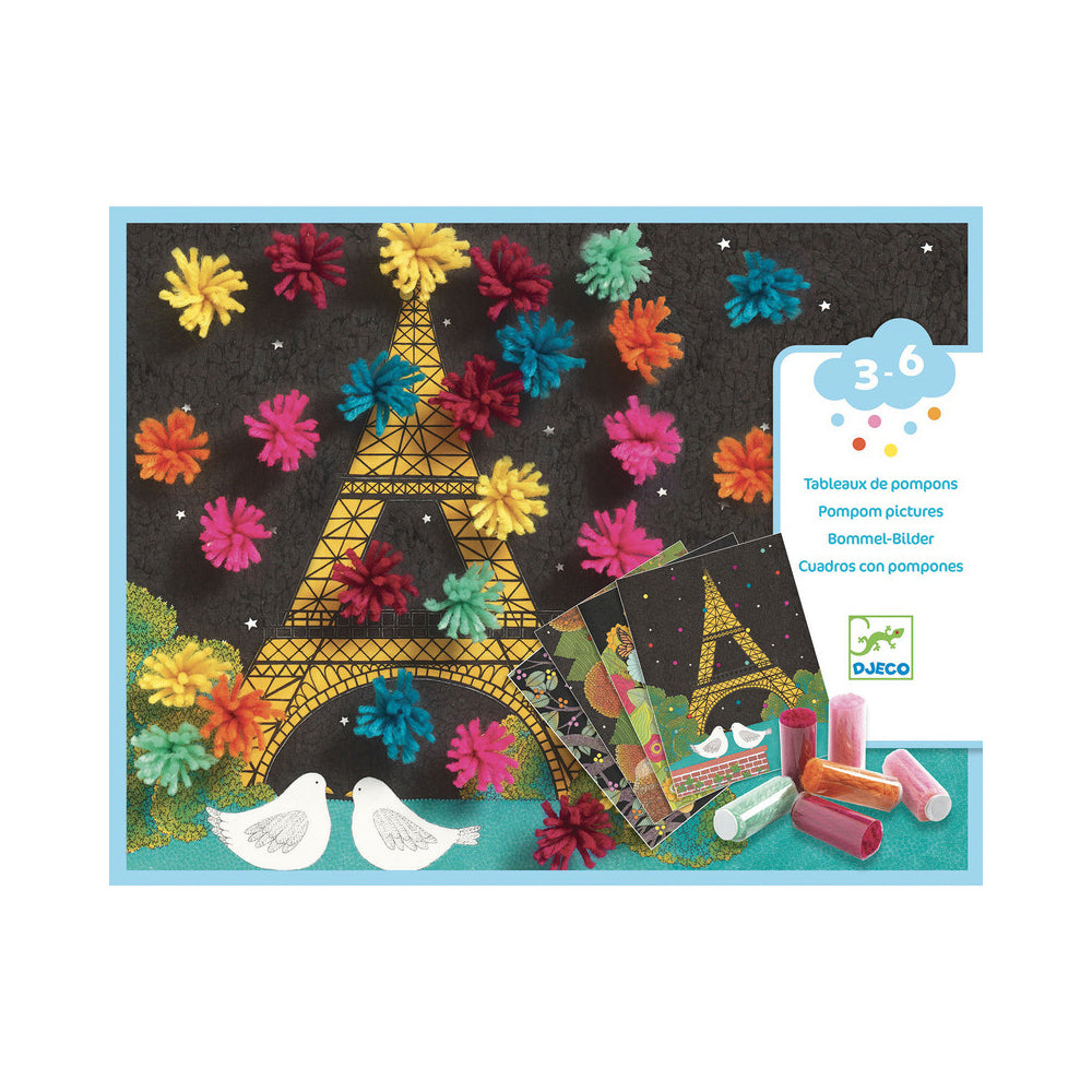 Djeco An Explosion of Pompoms Kids/Children Craft Kit 3y+