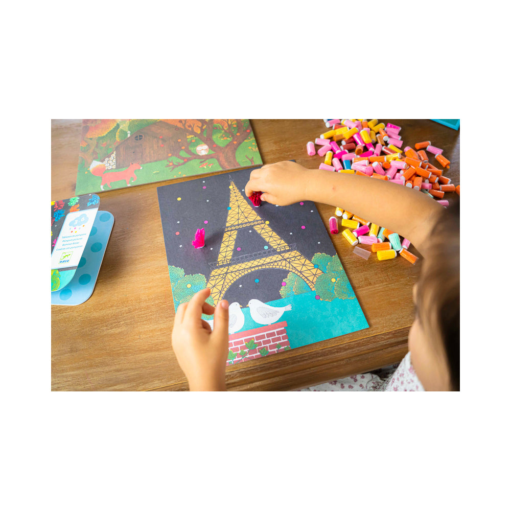 Djeco An Explosion of Pompoms Kids/Children Craft Kit 3y+