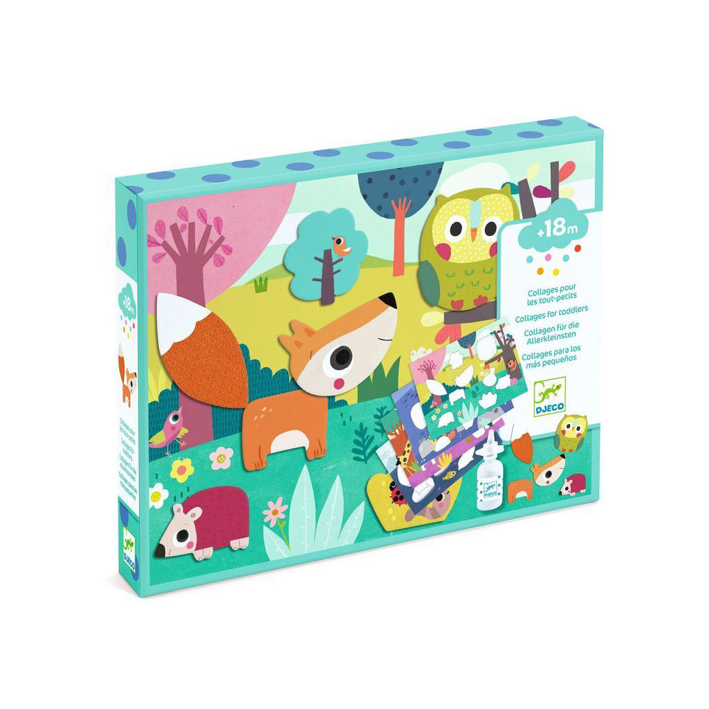 Djeco My First Collage Pre-Cut Cardboard DIY Kit Kids Toy 18m+