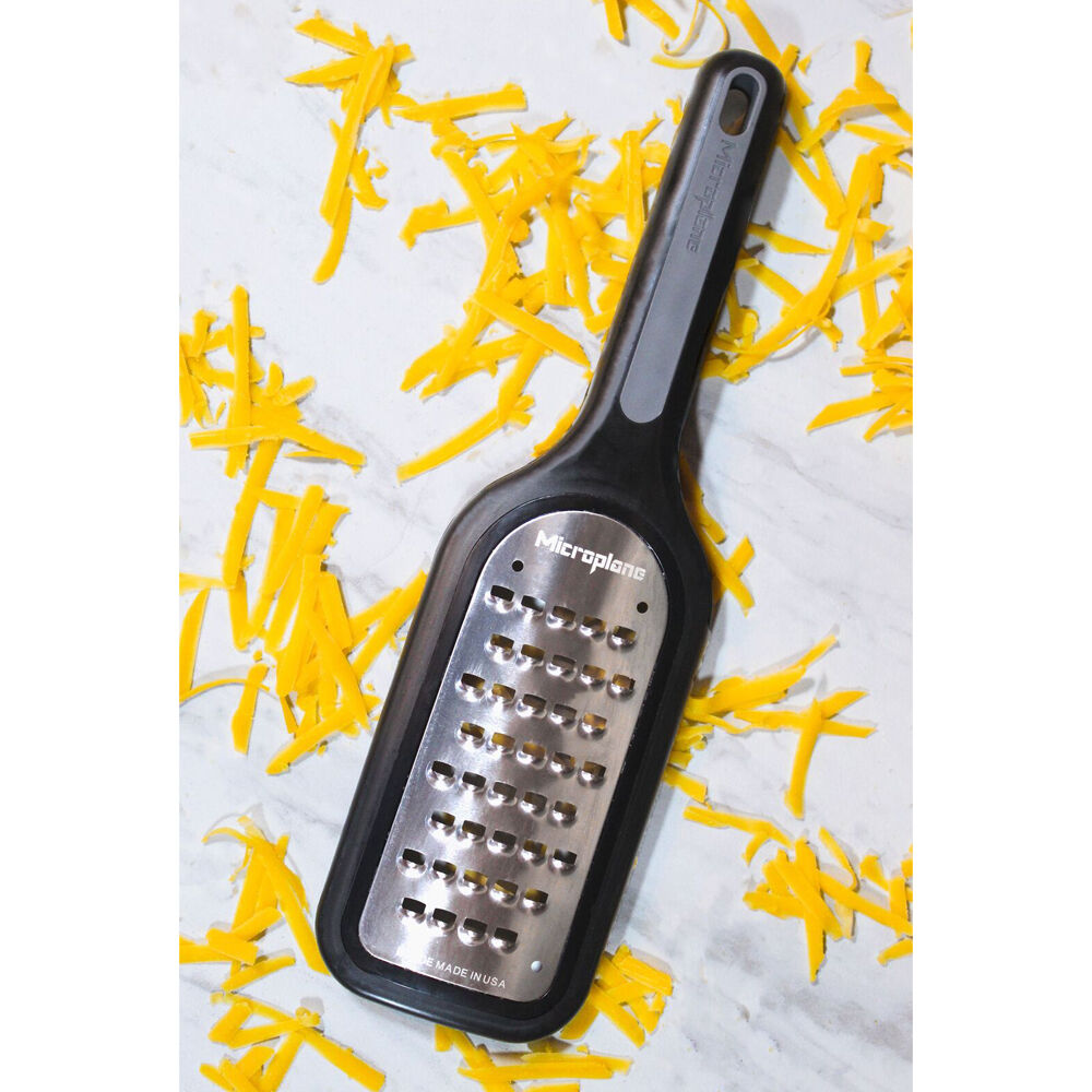 Microplane Select Series Extra Coarse Grater Stainless Steel 28.57x3.25cm Black
