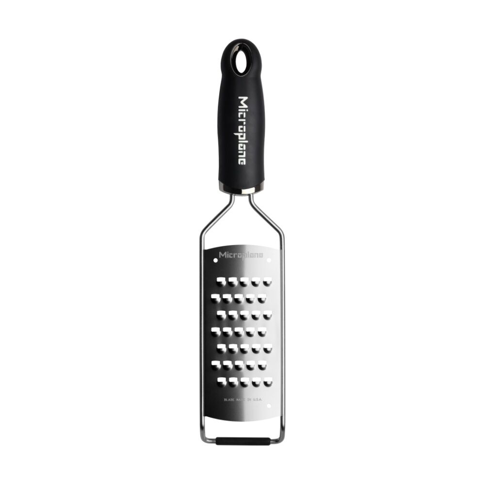 Microplane Gourmet Extra Course Grater Kitchen Accessory Black Plastic Handle