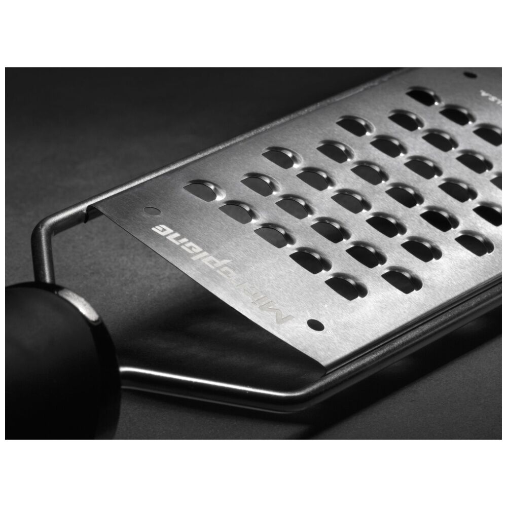 Microplane Gourmet Extra Course Grater Kitchen Accessory Black Plastic Handle