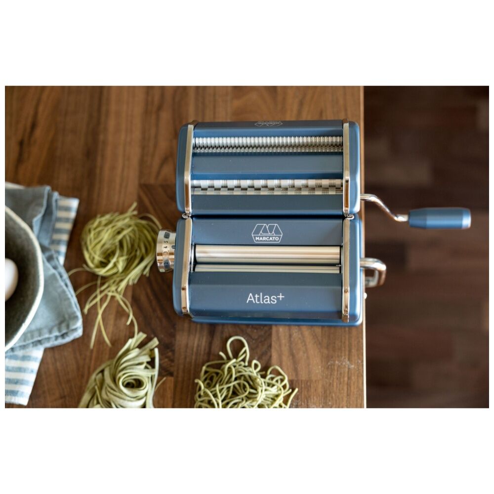 Marcato Atlas Plus Pasta Machine W/ 4 Pasta-Shape Settings Powder Blue