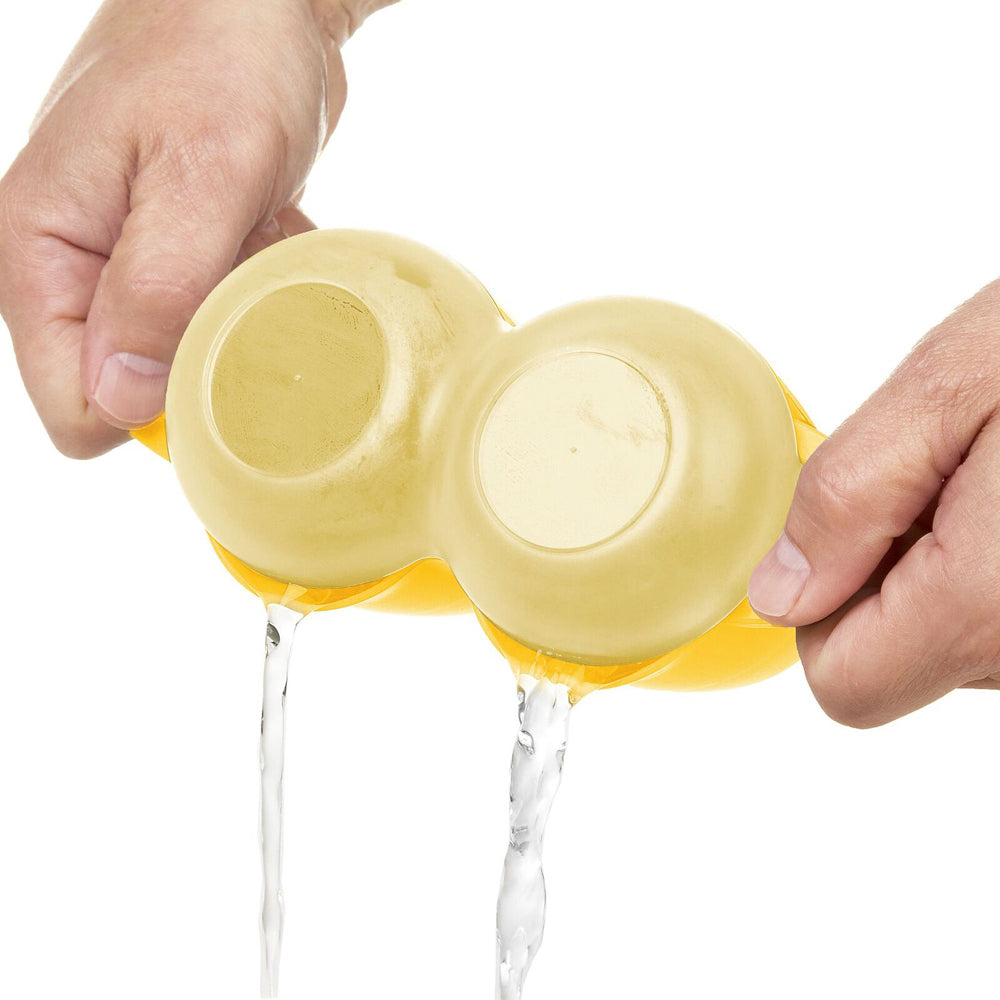 2PK Progressive Prep Solutions Microwave Poach Perfect 2-Egg Cooker - Yellow
