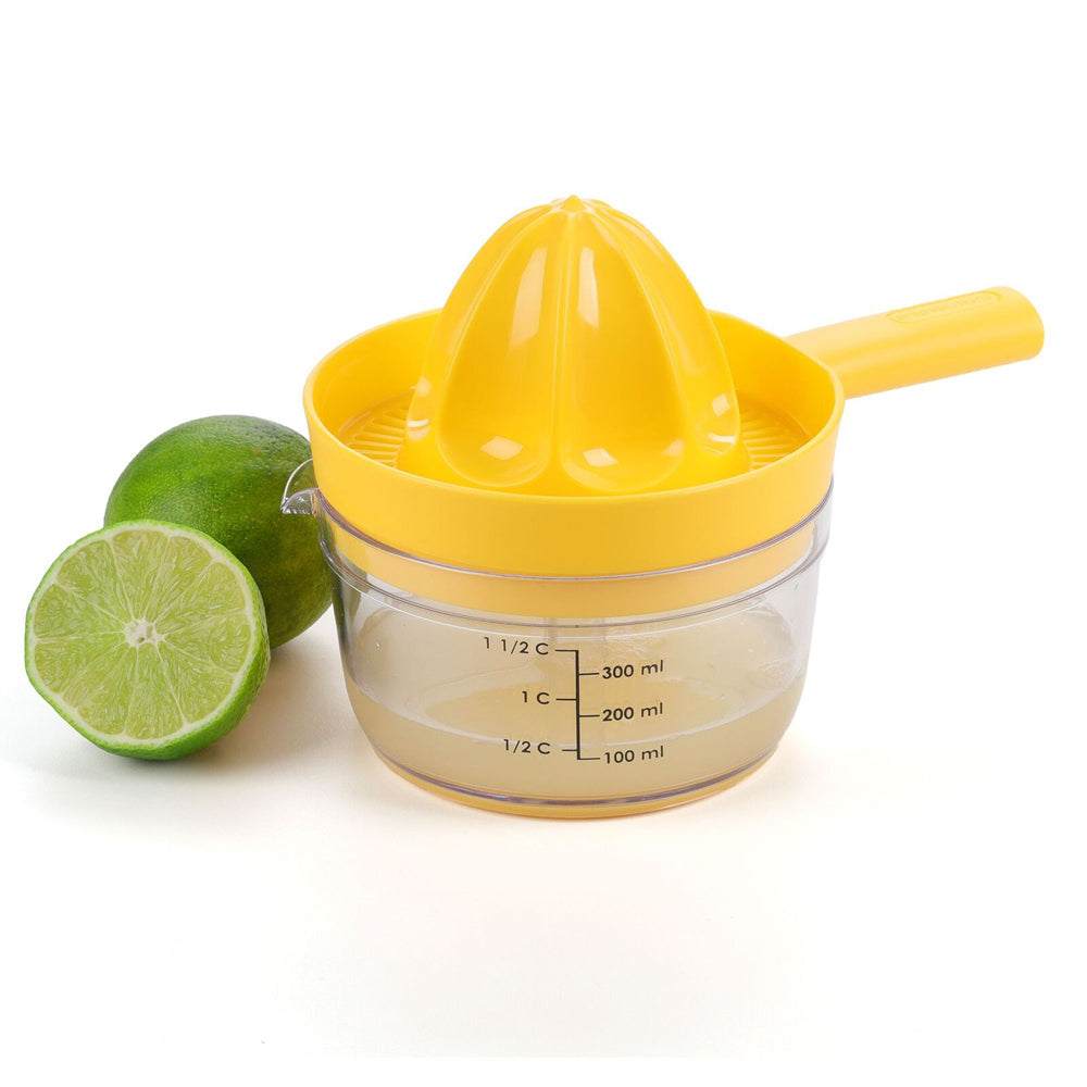 2x Progressive Countertop Twist & Juice 300ml Manual Juicer - Yellow