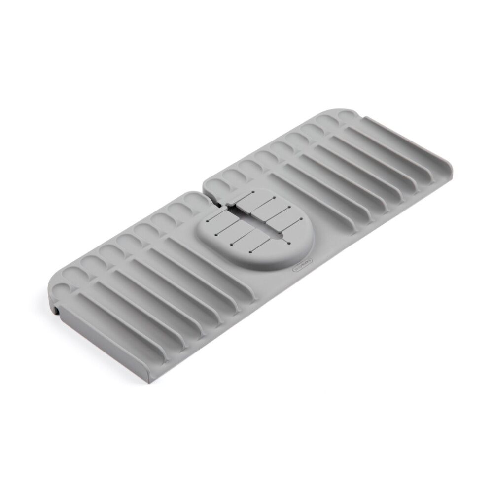 Progressive Silicone Sink Mat w/Splash Guard Adjustable Fit Kitchen Accessory