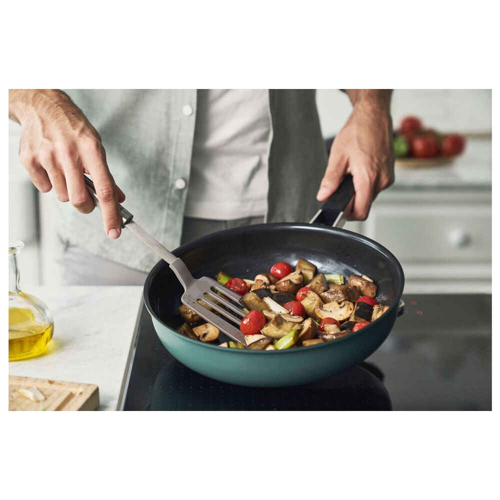 Zwilling Pure Stainless Steel Frypan Ceramic Non-Stick Coating 24cm Green