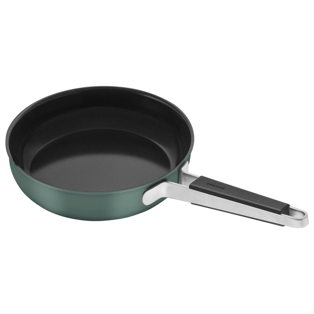 Zwilling Pure Stainless Steel Frypan Ceramic Non-Stick Coating 24cm Green