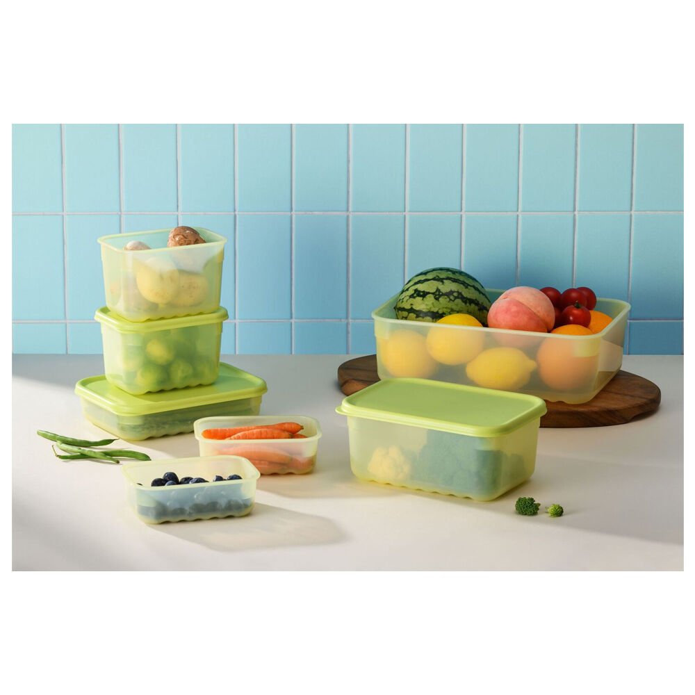 2pc LocknLock Fresh Block 3.2L Food Storage Container Set 29.2x20.6cm Green