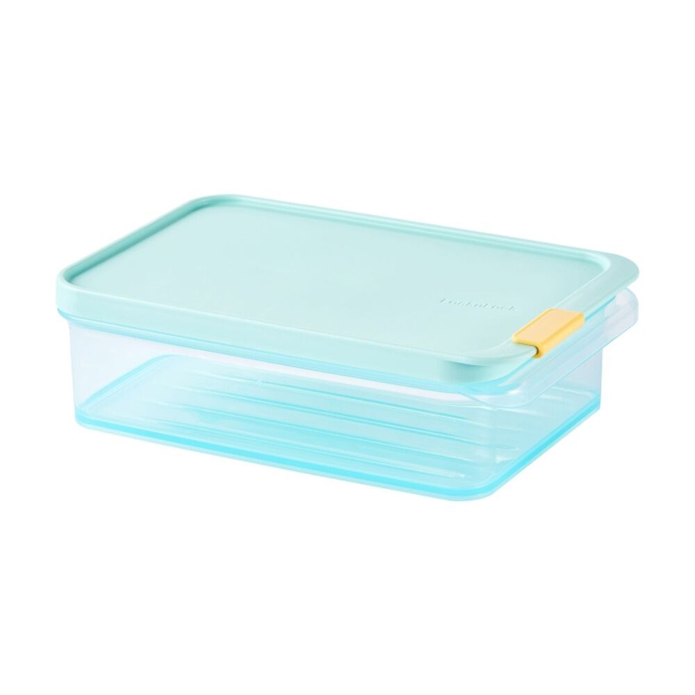 3PK LocknLock Freezer Fit Food Storage Container Microwave Safe 1.05L Blue Lid