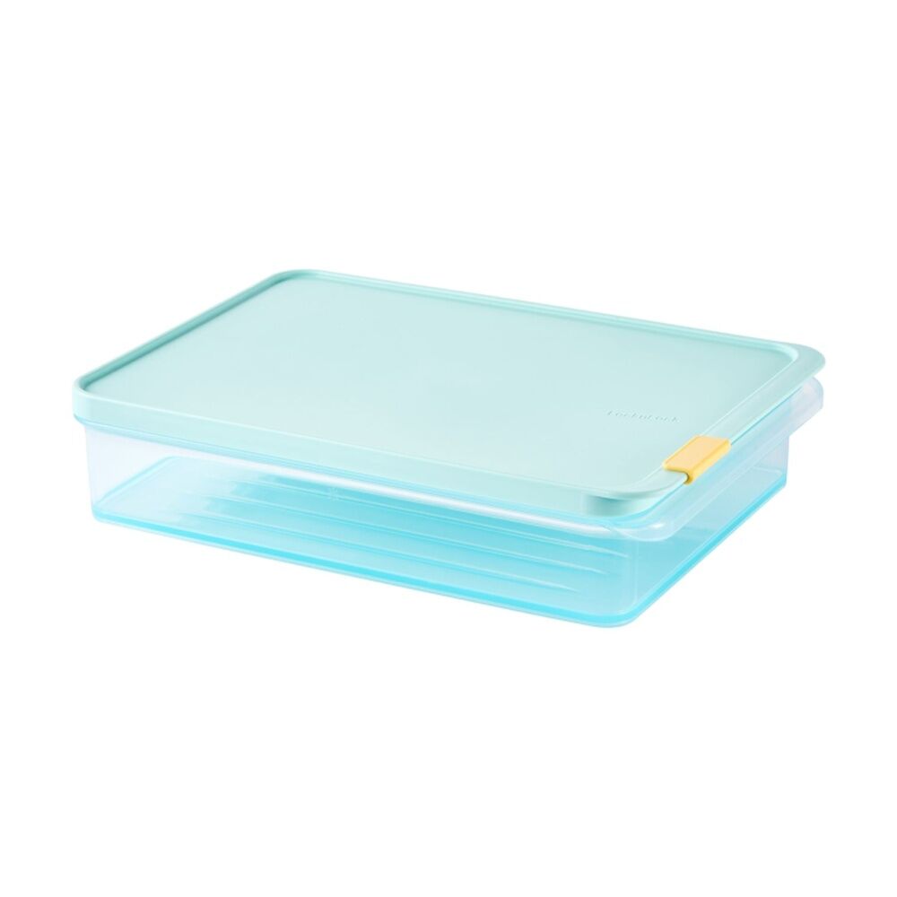 2PK LocknLock Freezer Fit Food Storage Container Microwave Safe 2.2L Blue Lid
