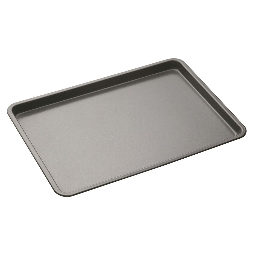 2x Mastercraft 35x25cm Heavy Base Non-Stick Bake Tray - Black