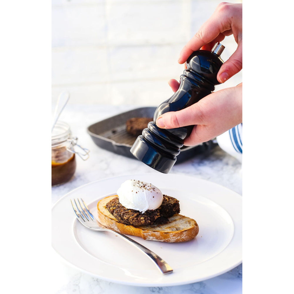 2PK Mastercraft 17cm Classic Capstan Salt & Pepper Mill - Black