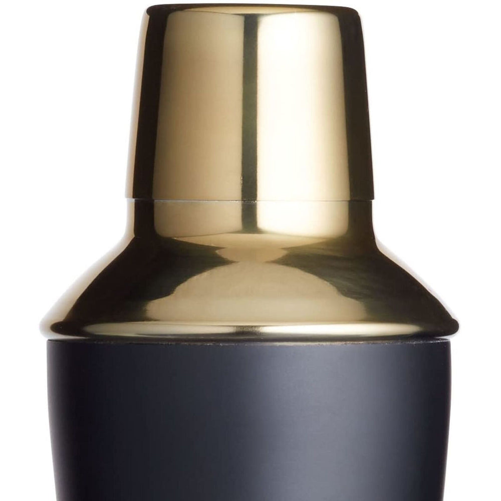 3pc BarCraft Matte 500ml Cocktail Shaker/25ml/50ml Jigger/Strainer Set BLK