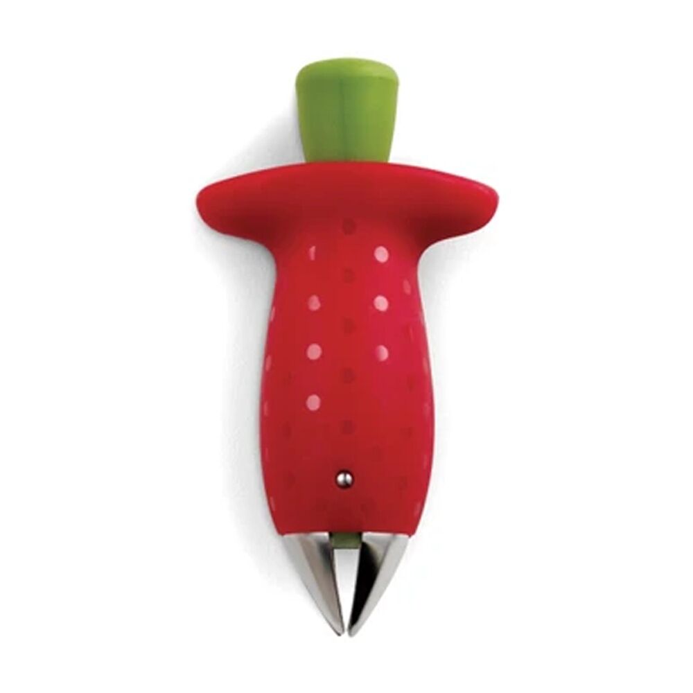 2PK Chef'n StemGem Strawberry Huller Red Plastic Stainless Steel Kitchen Tool