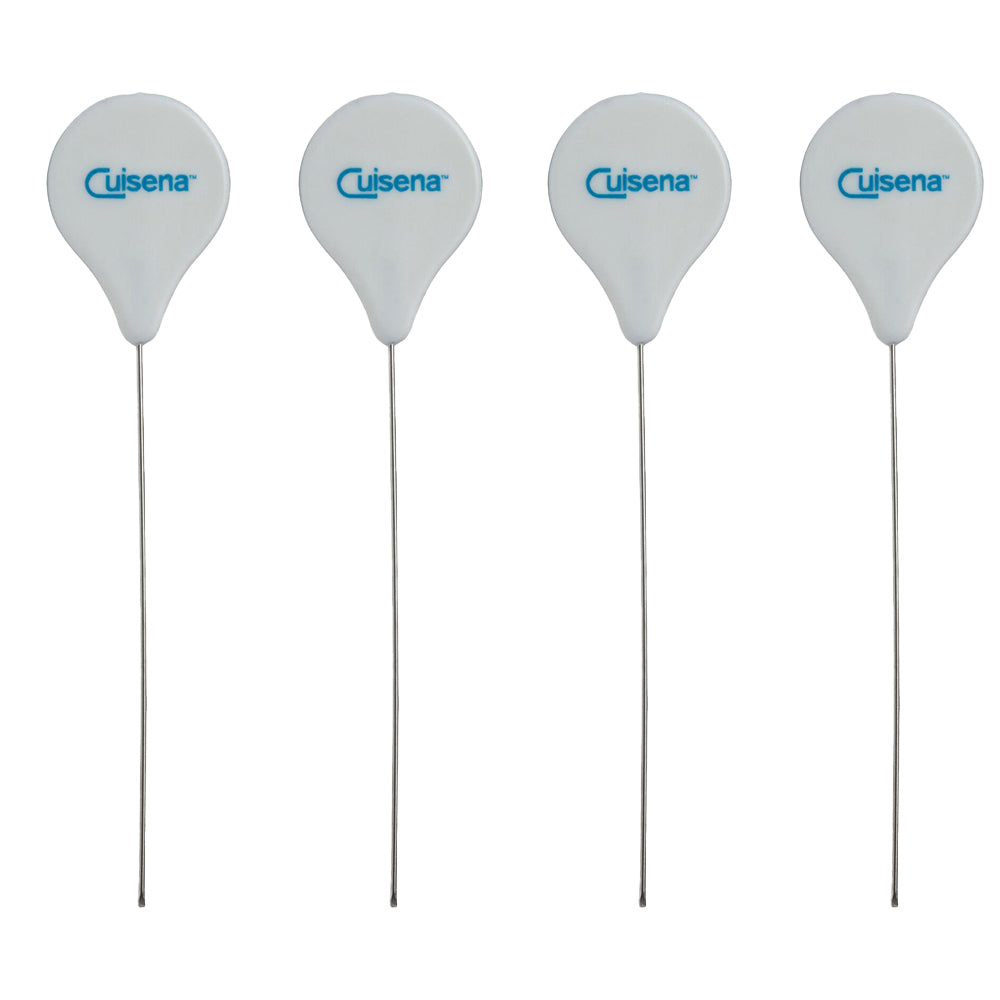 4x Cuisena Stainless Steel Cake Tester Baking Probe - White