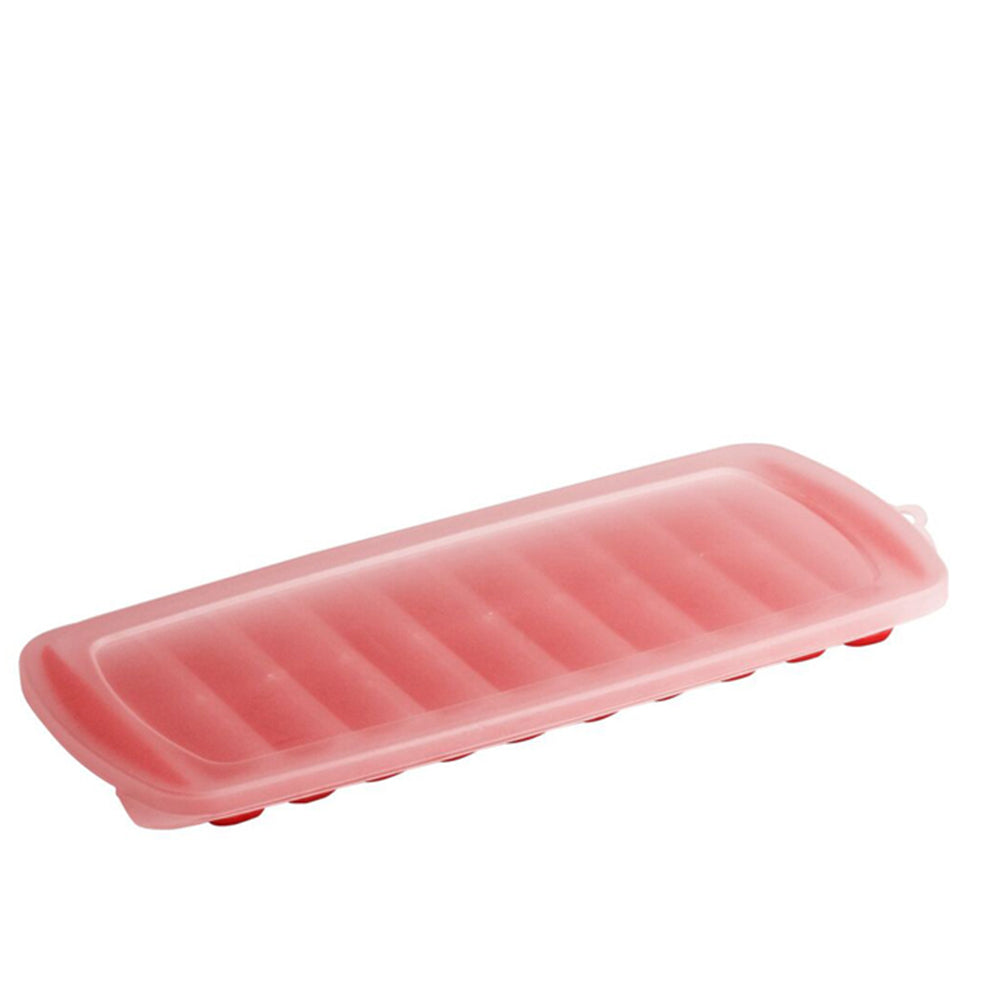 3PK Cuisena 30cm Silicone Stackable Ice Cube Tray w/ Lid - Red