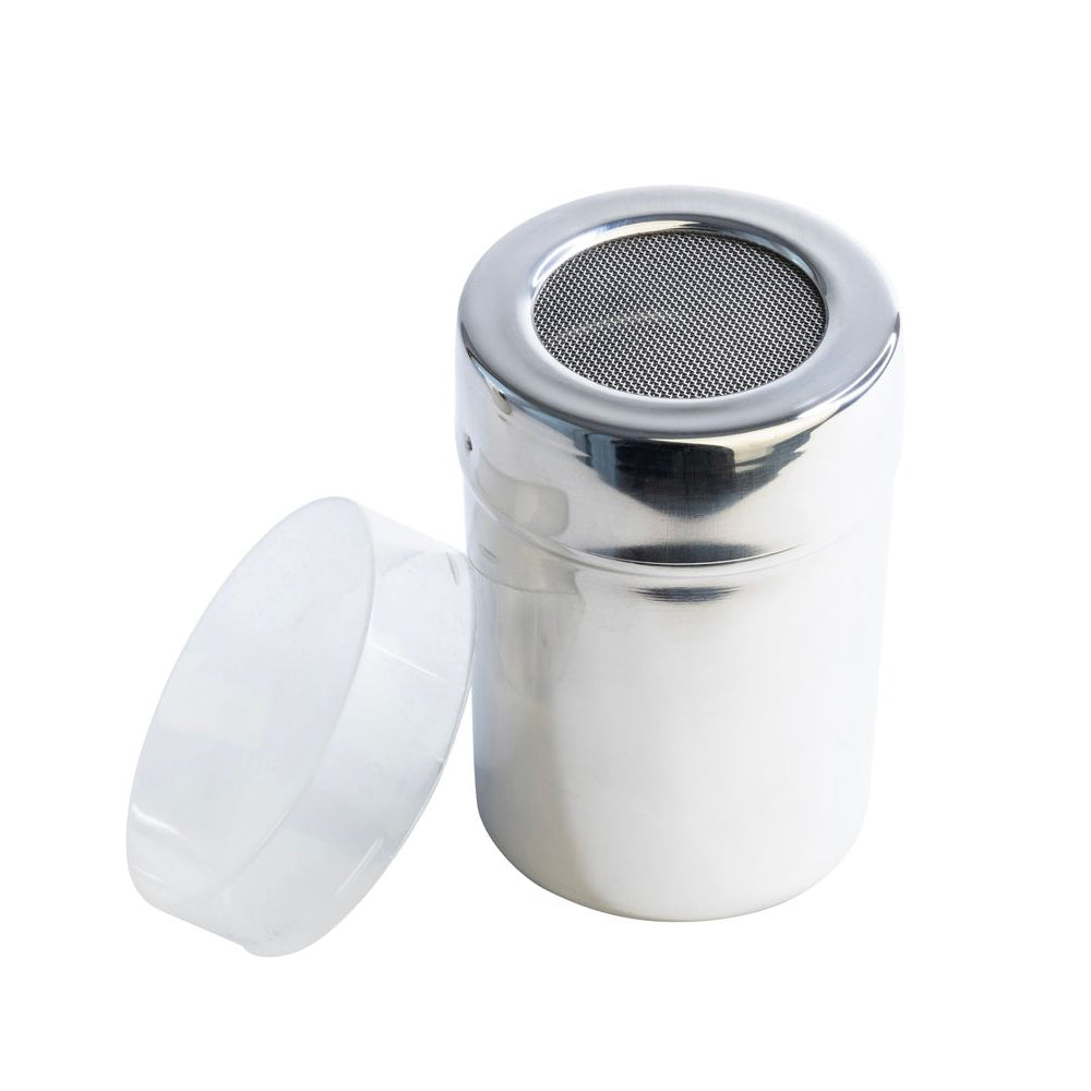 3PK Cuisena Stainless Steel Mesh Shaker w/ Lid - Silver