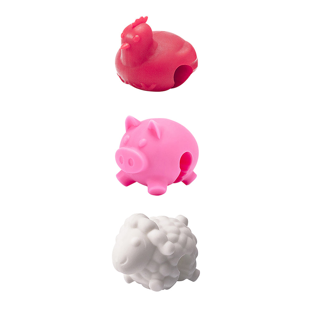 9pc Tovolo Cookware Pot Lid Lifters Set - Farm Animals