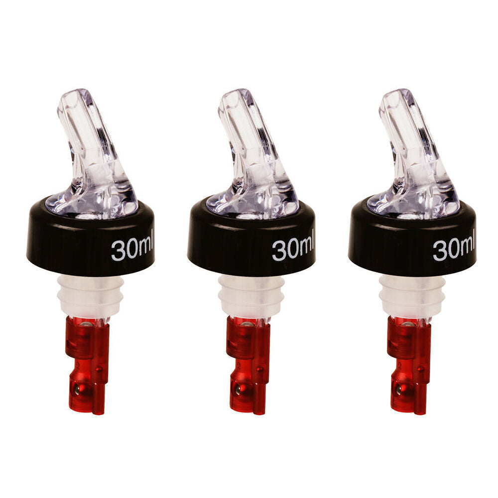 3PK Bartender Spirit Pourer Bottle Spout Dispenser 30ml