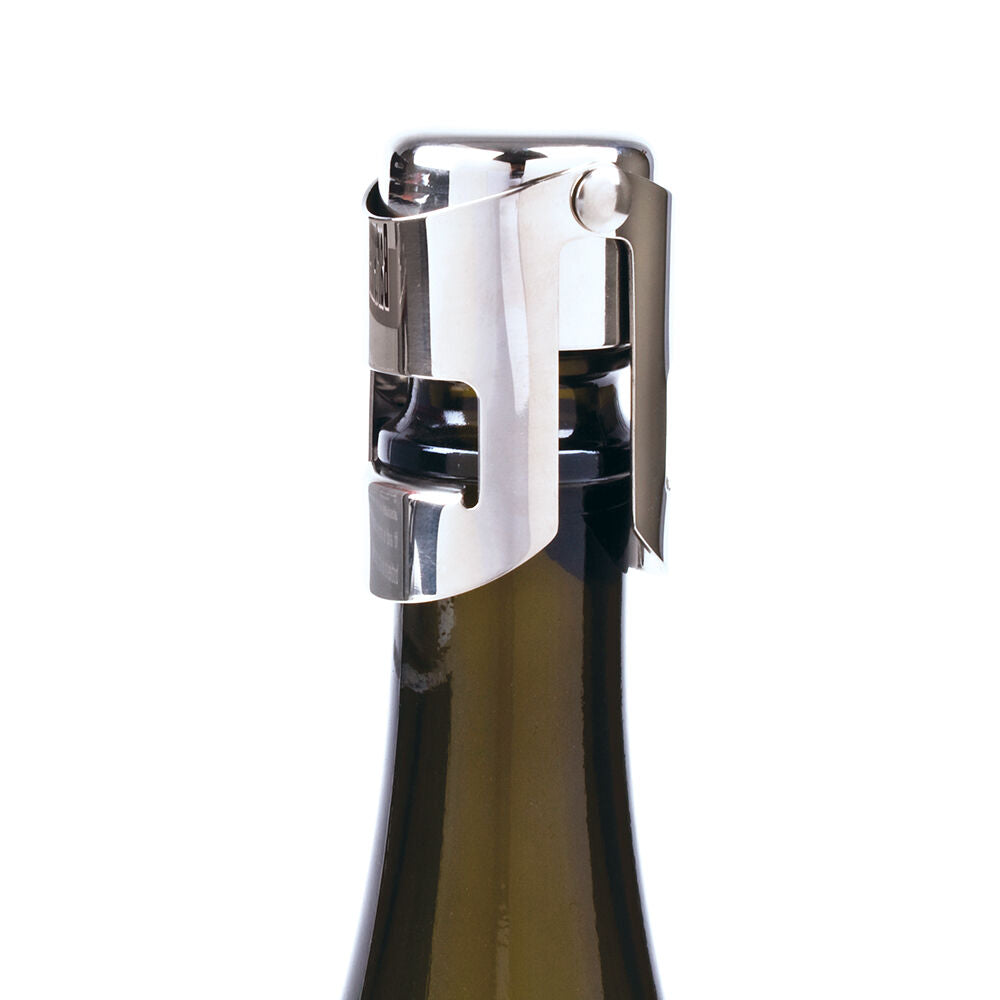 Bartender Stainless Steel Champagne Bottle Resealer - Silver
