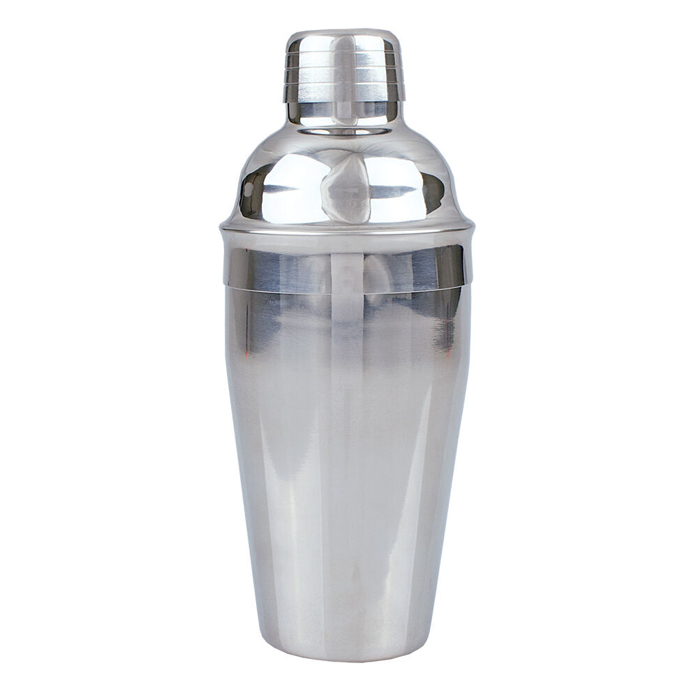 Bartender Stainless Steel Cocktail Shaker 550ml - Silver
