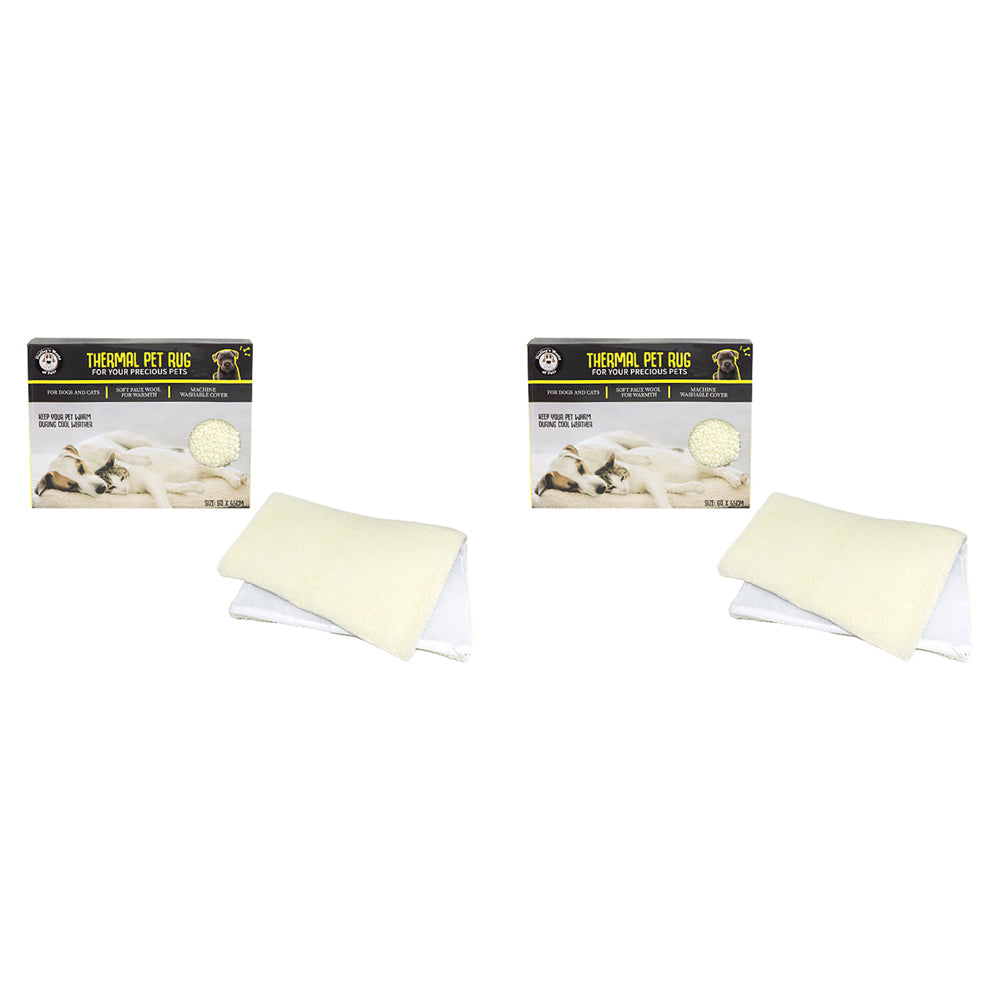 2PK Dudley's World Of Pets Warm Thermal Pet Dog/Cat Rug