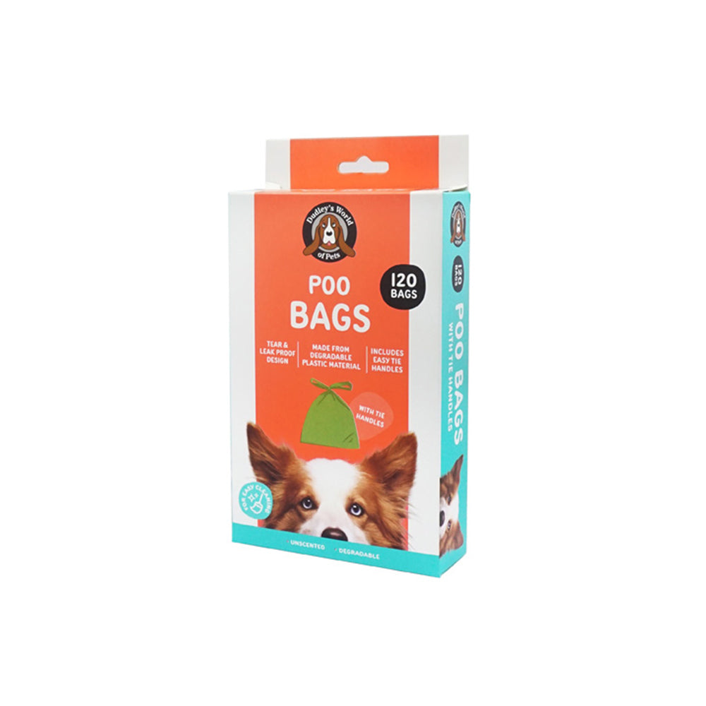 4x 120pc Dudley's World Of Pets Dog Poo Eco Friendly Bags