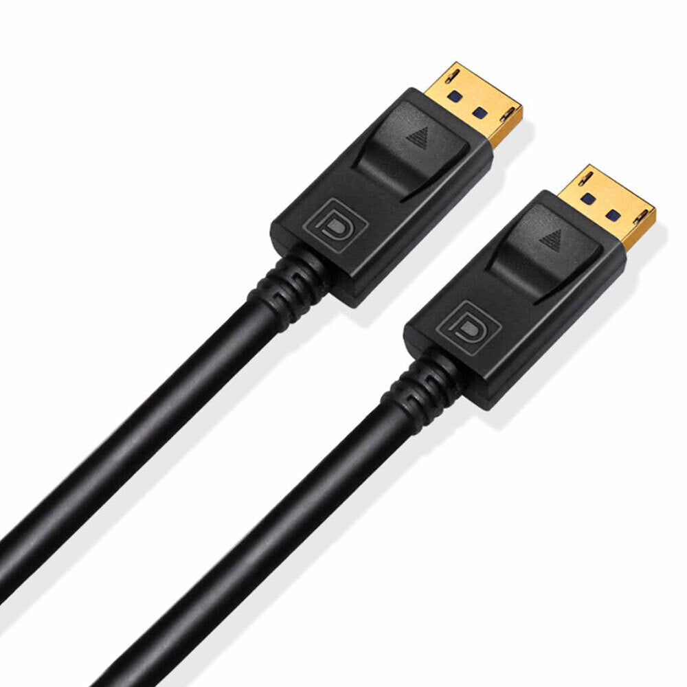 Cruxtec 1m DP 1.4 8K Displayport Male to Male Cable - Black