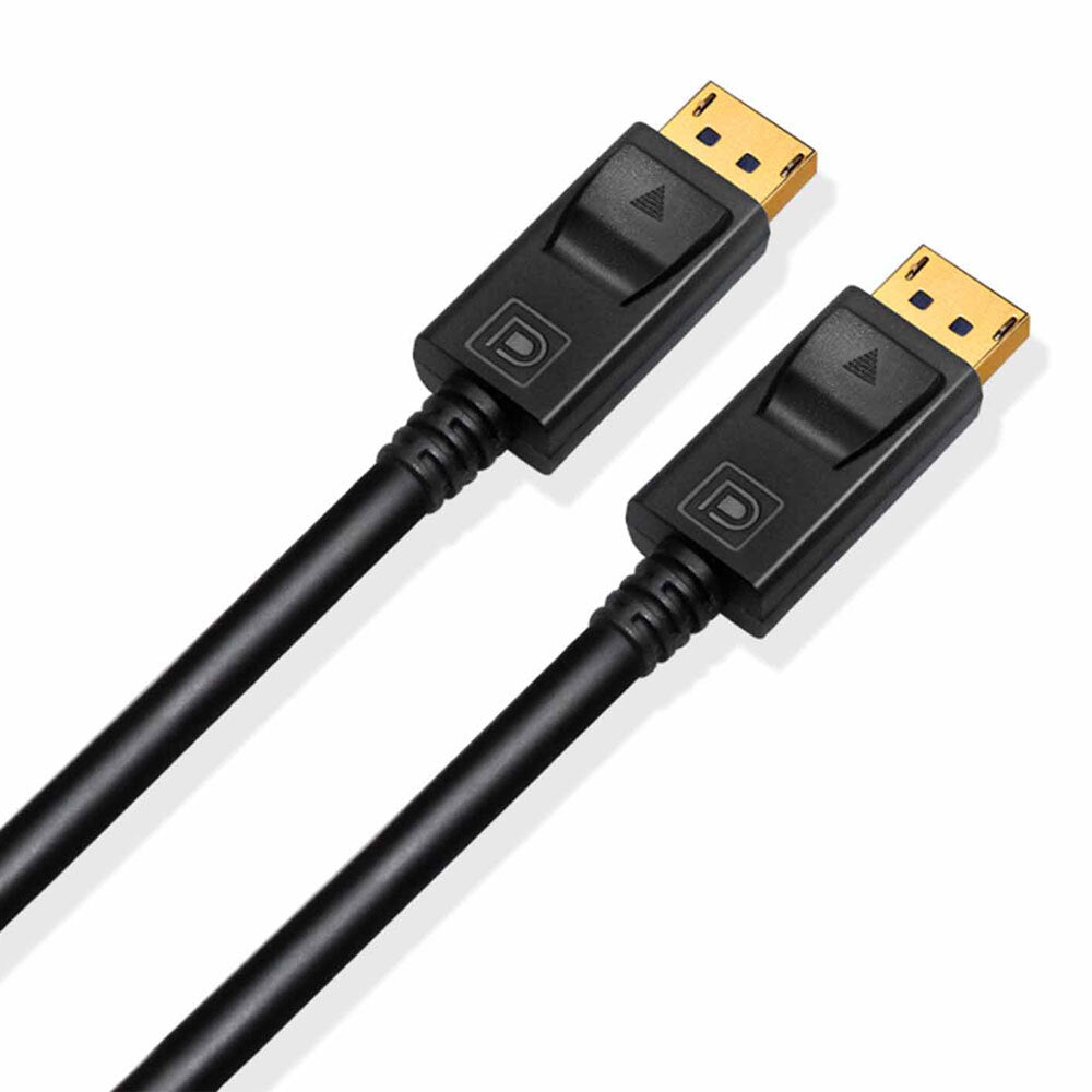 Cruxtec 2m DP 1.4 8K Displayport Male to Male Cable - Black