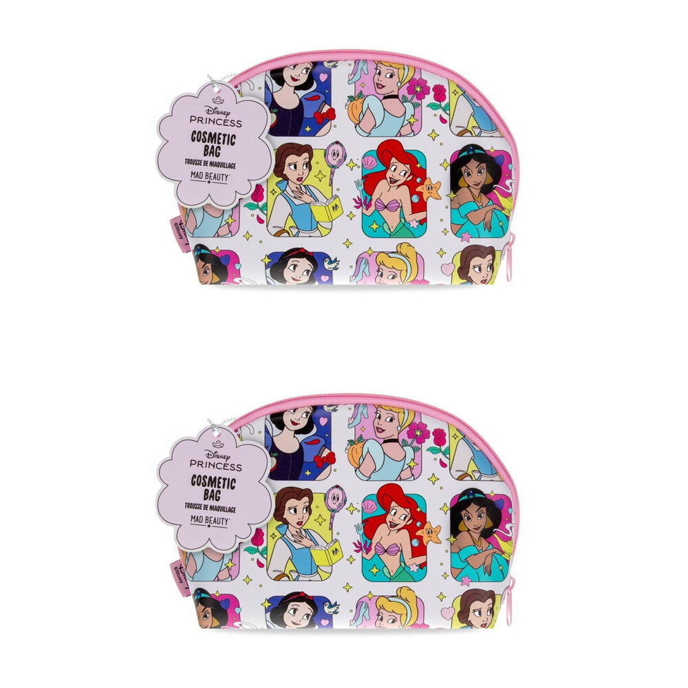 2PK Disney Princess Express Yourself Cosmetic Storage Toiletry Bag Multicoloured
