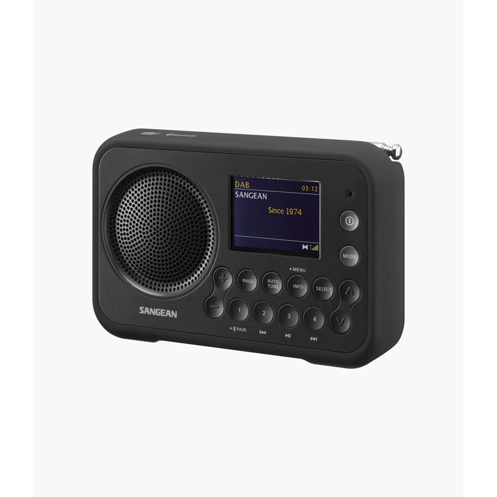 Sangean DPR76 Portable 16.5cm Bluetooth DAB+ Digital Radio Matt Black