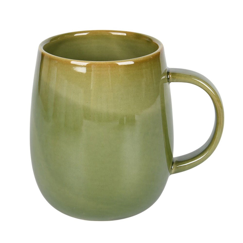 4pc NF Living Snug Mug 350ml Capacity Ceramic Mugs Stoneware Dinnerware Olive