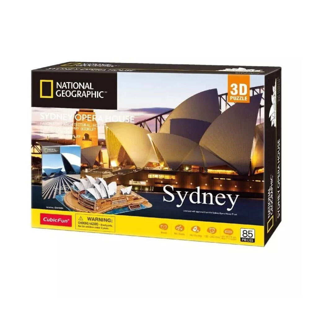 National Geographic Opera House 3D Puzzle 42x28cm Game 8y+