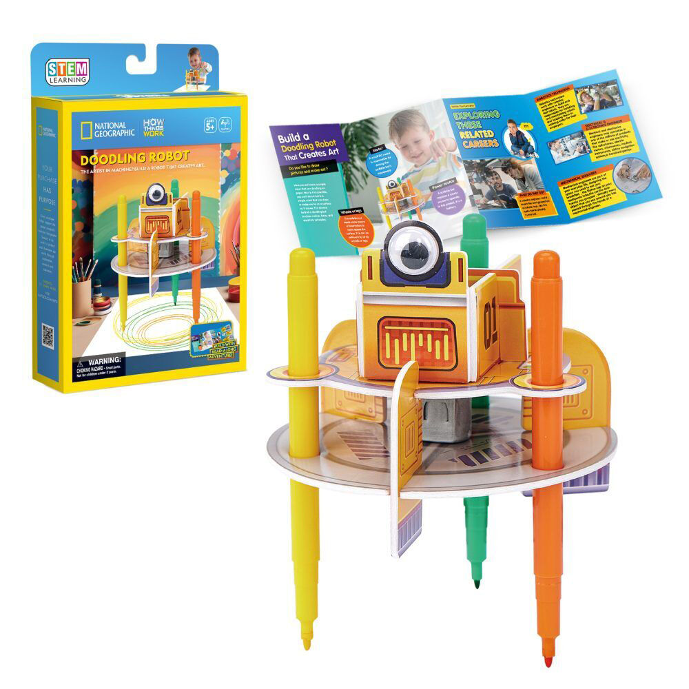 National Geographic Doodling Robot Kids/Childrens 3D Puzzle 8y+