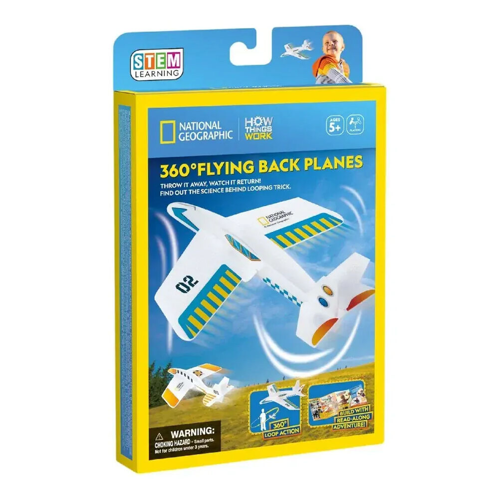 3PK National Geographic 360° Flying Back Planes Kids/Childrens 3D Puzzle 8y+