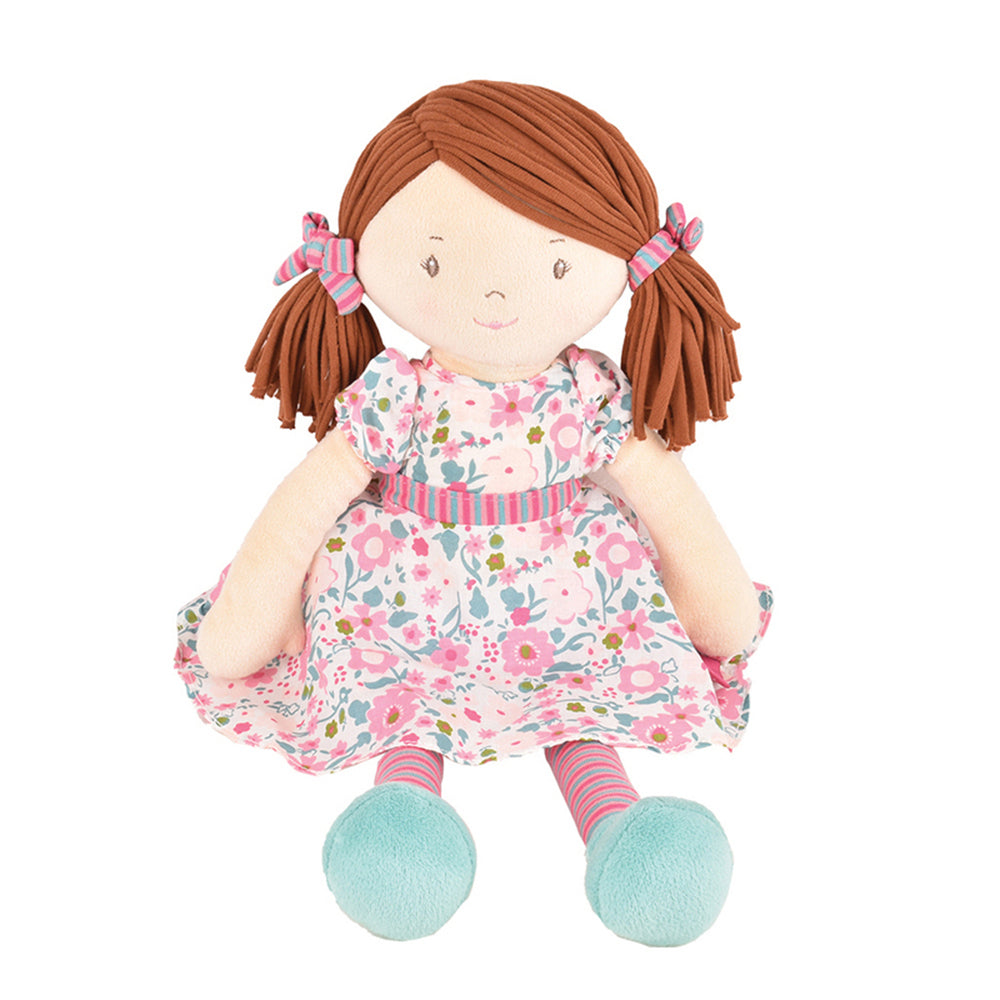 Bonikka Katy Dames Doll 40cm Plush Toy w/ Brown Hair 0m+