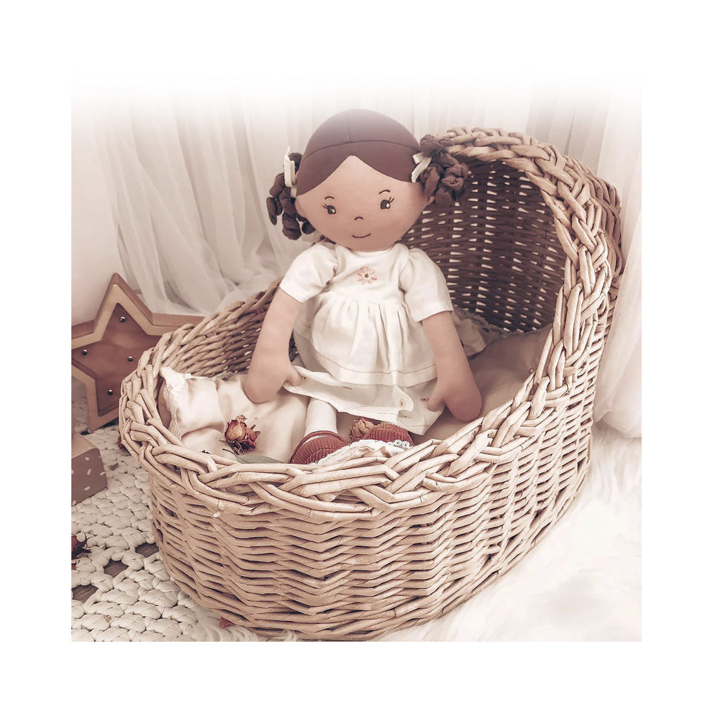Bonikka Cecilia Linen Doll 42cm Soft Toy w/ Brown Hair 0m+