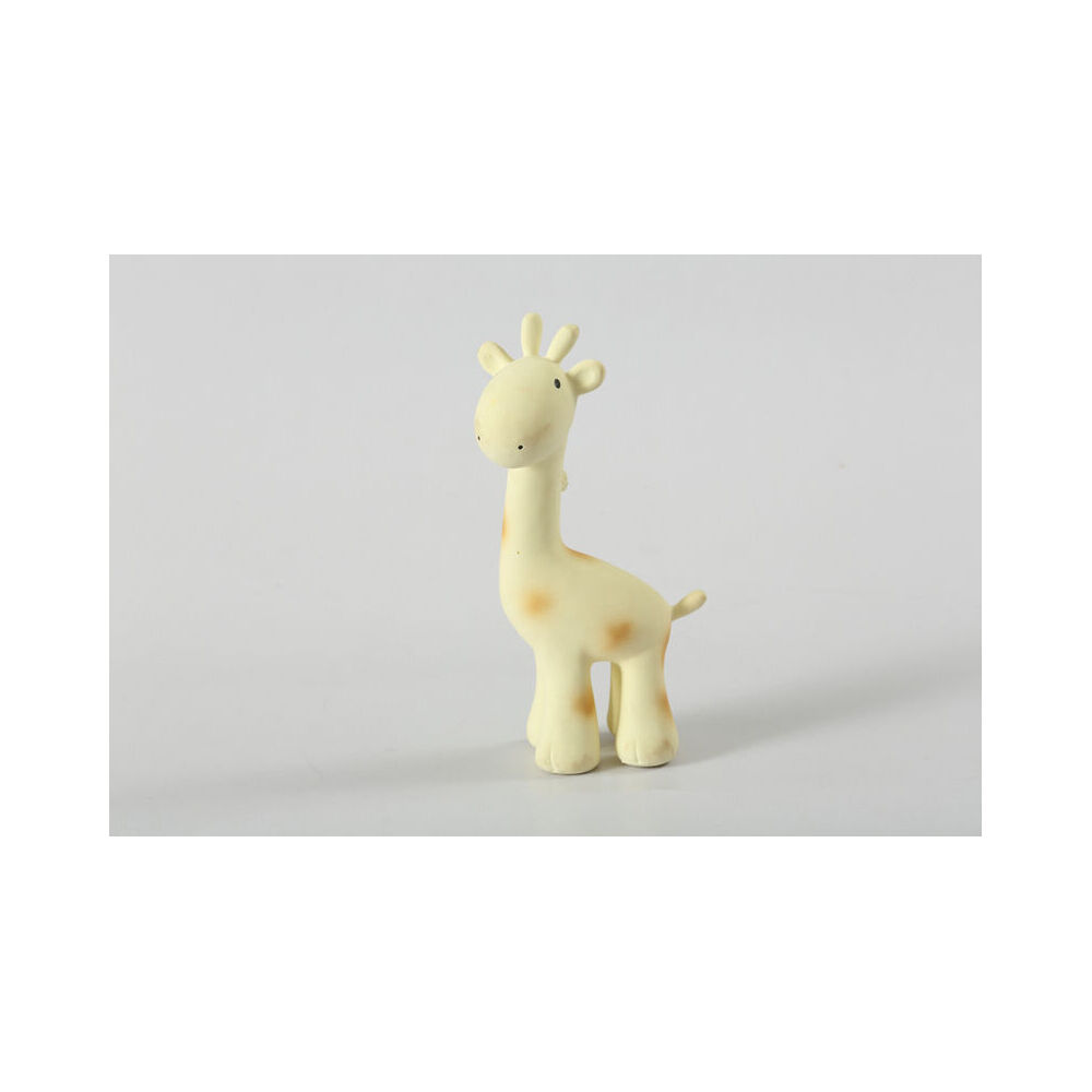 Tikiri Rubber Giraffe Zoo Animal 96002 Baby Teether 8x17cm - 0m+