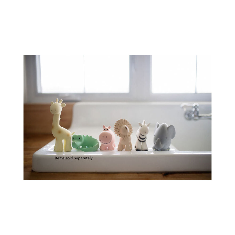 2PK Tikiri Rubber Crocodile Zoo Animal 96004 Baby Teether 10x9cm - Green 0m+