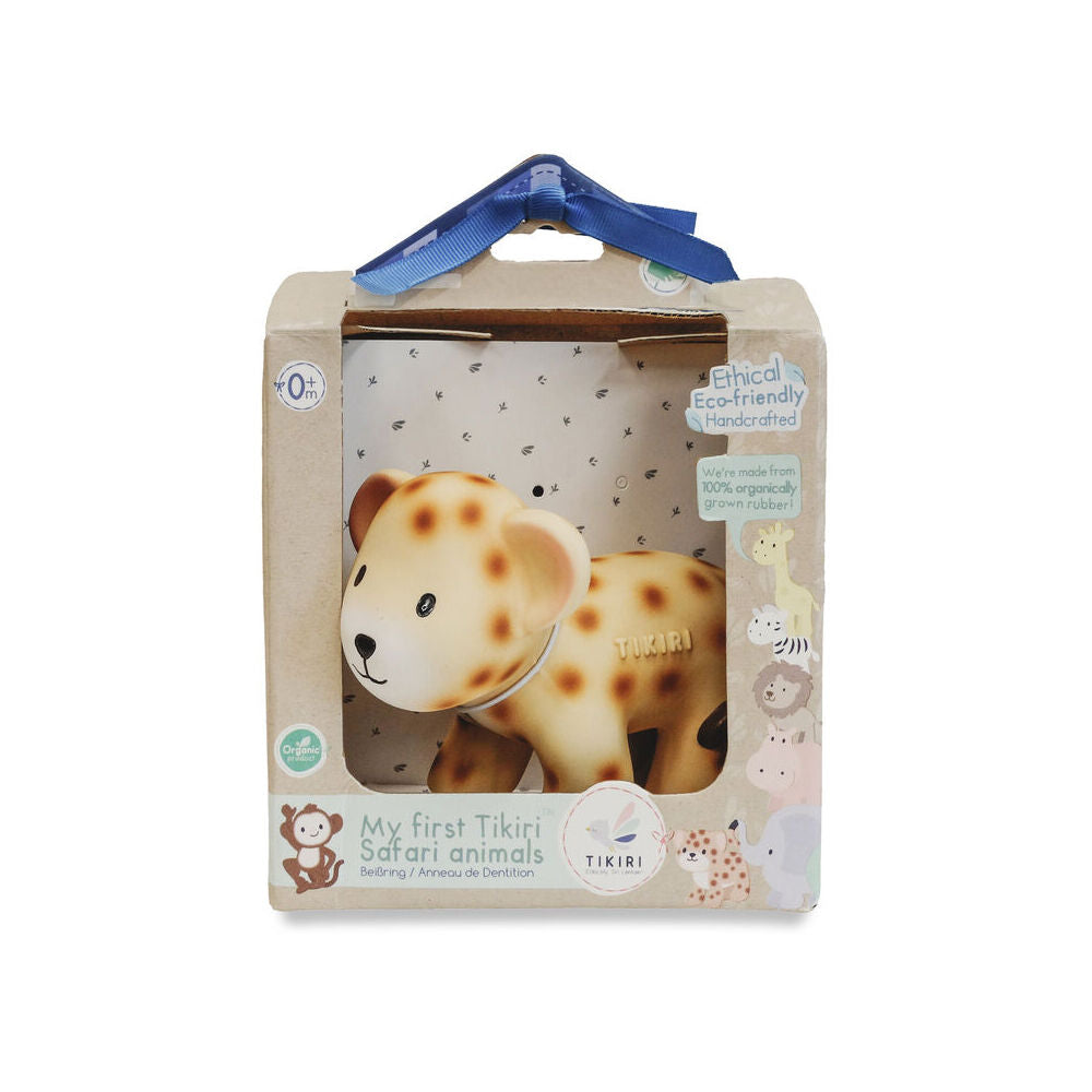 Tikiri Leopard Animal-Boxed 96030 Baby Teether Toy 11cm 0m+