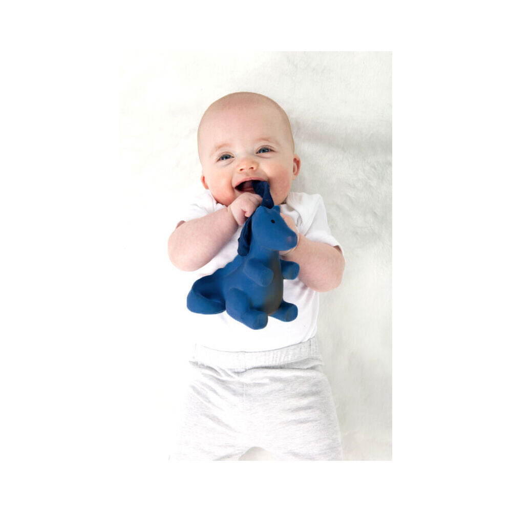 Tikiri 13cm Midnight Dragon 95504 Baby Sensory Toy 0m+