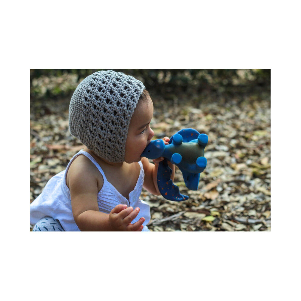 Tikiri 13cm Midnight Dragon 95504 Baby Sensory Toy 0m+
