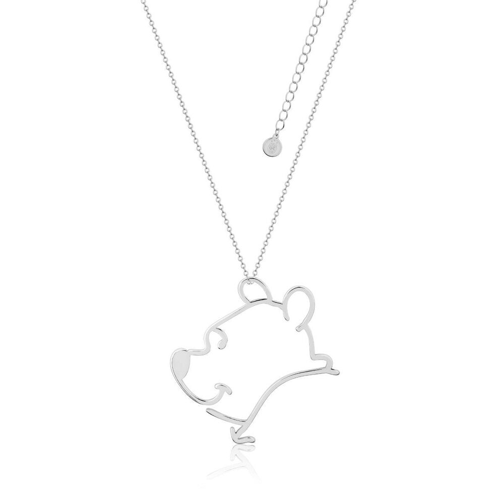 Couture Kingdom Disney Winnie The Pooh Outline Necklace 67cm Silver