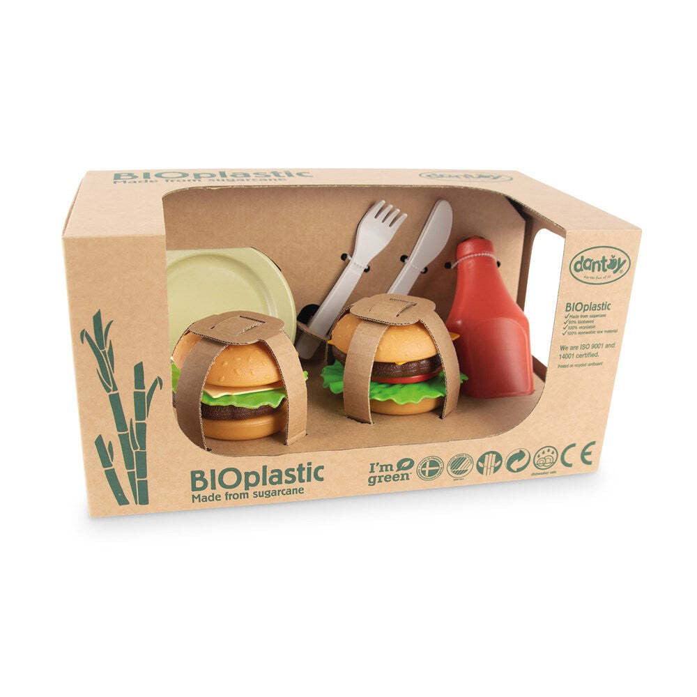 Dantoy BIOplastic Burger Kitchen Pretend Play Kids Toy Set 2y+