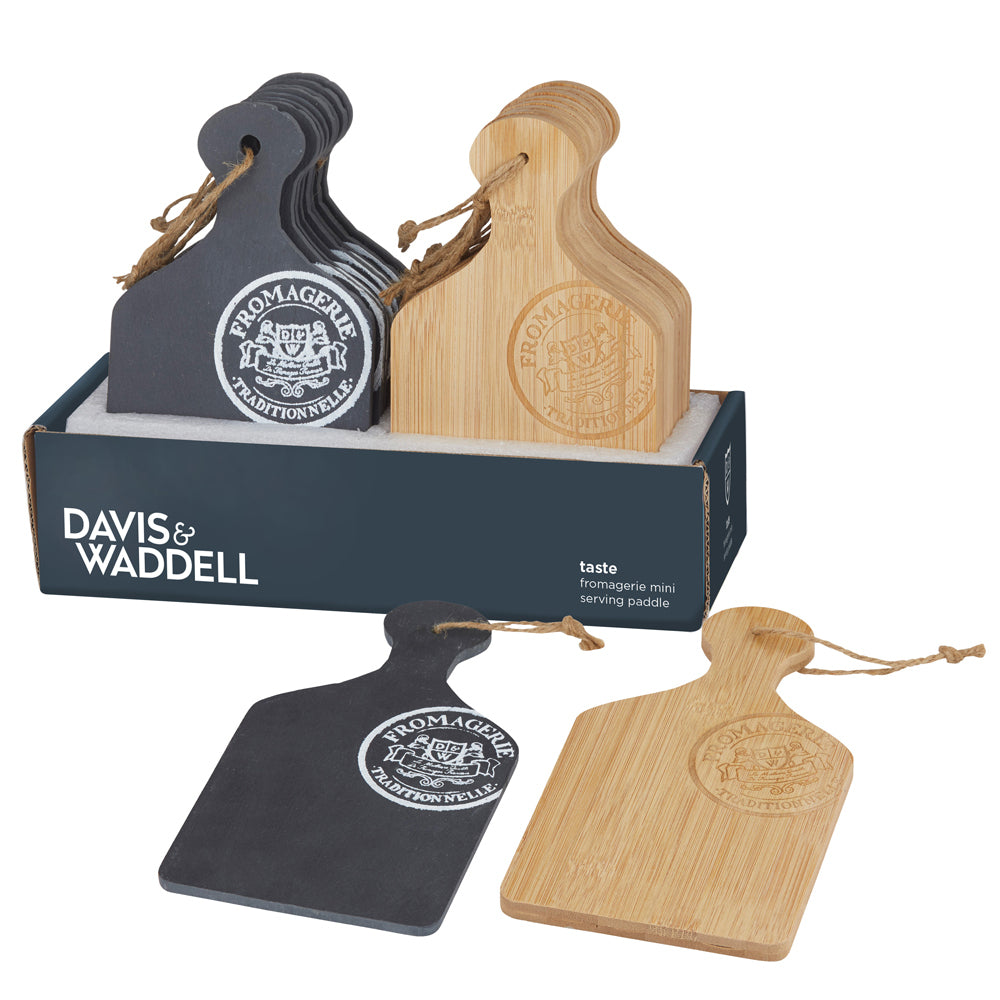 4PK Davis & Waddell Fromagerie Mini Serving Paddle 20.5x11cm - Assorted