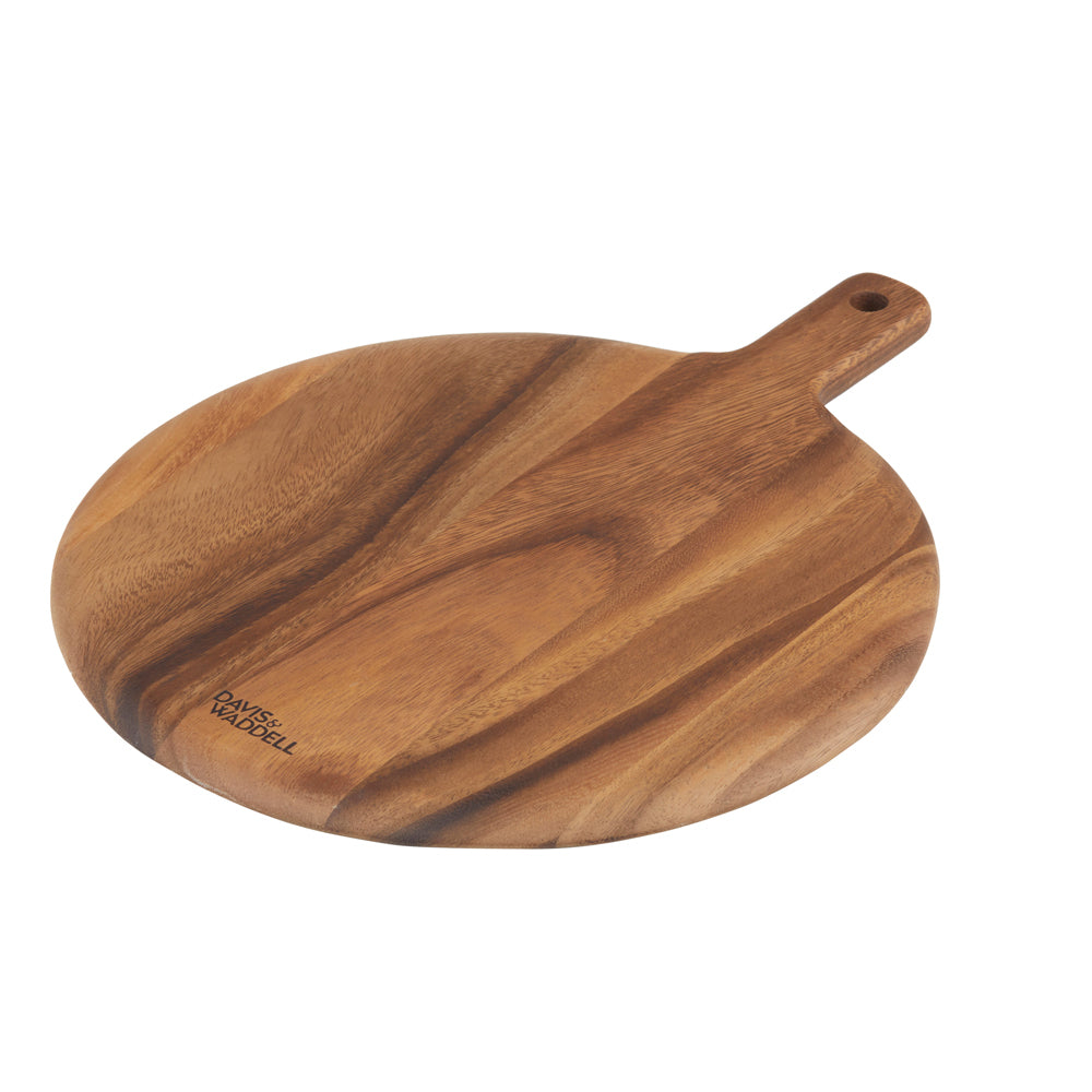 Davis & Waddell Arden Acacia Wood Paddle Board Round 38x30cm - Natural