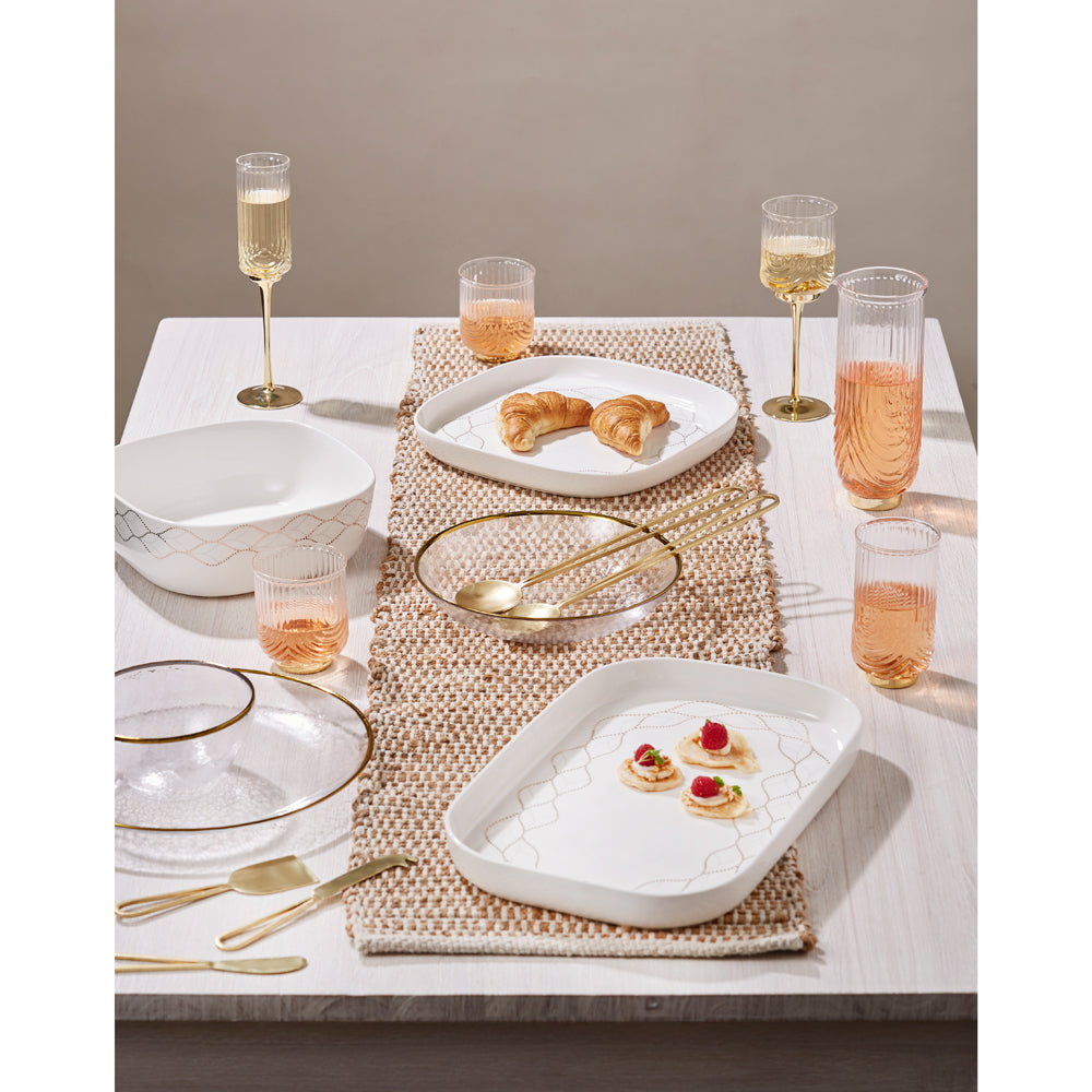 2pc Davis & Waddell Avery DOF 10cm/350ml Tumbler Glass Set - Clear/Gold