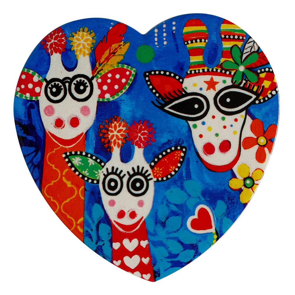 6PK Maxwell & Williams Love Hearts Ceramic Heart Coaster - Mr Gee Fam